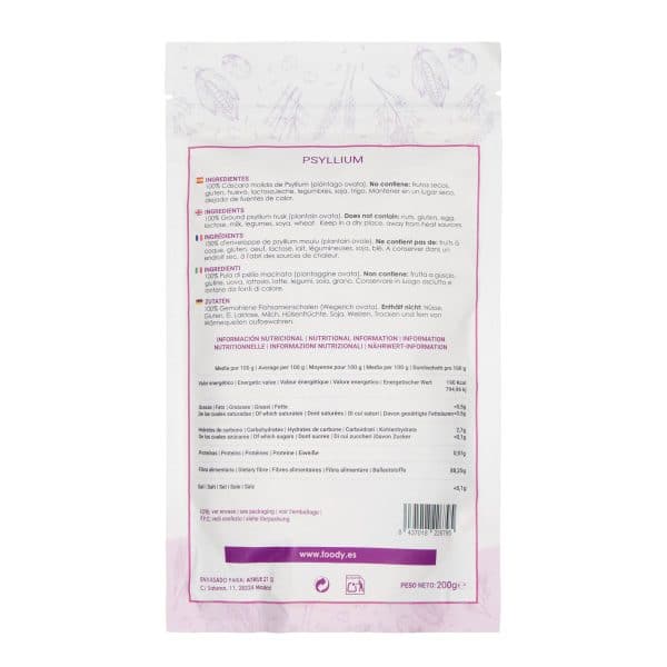 Psyllium - sin gluten-  MOARA 200g - Imagen 2