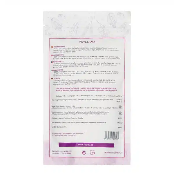 Psyllium - sin gluten-  MOARA 200g - Imagen 2