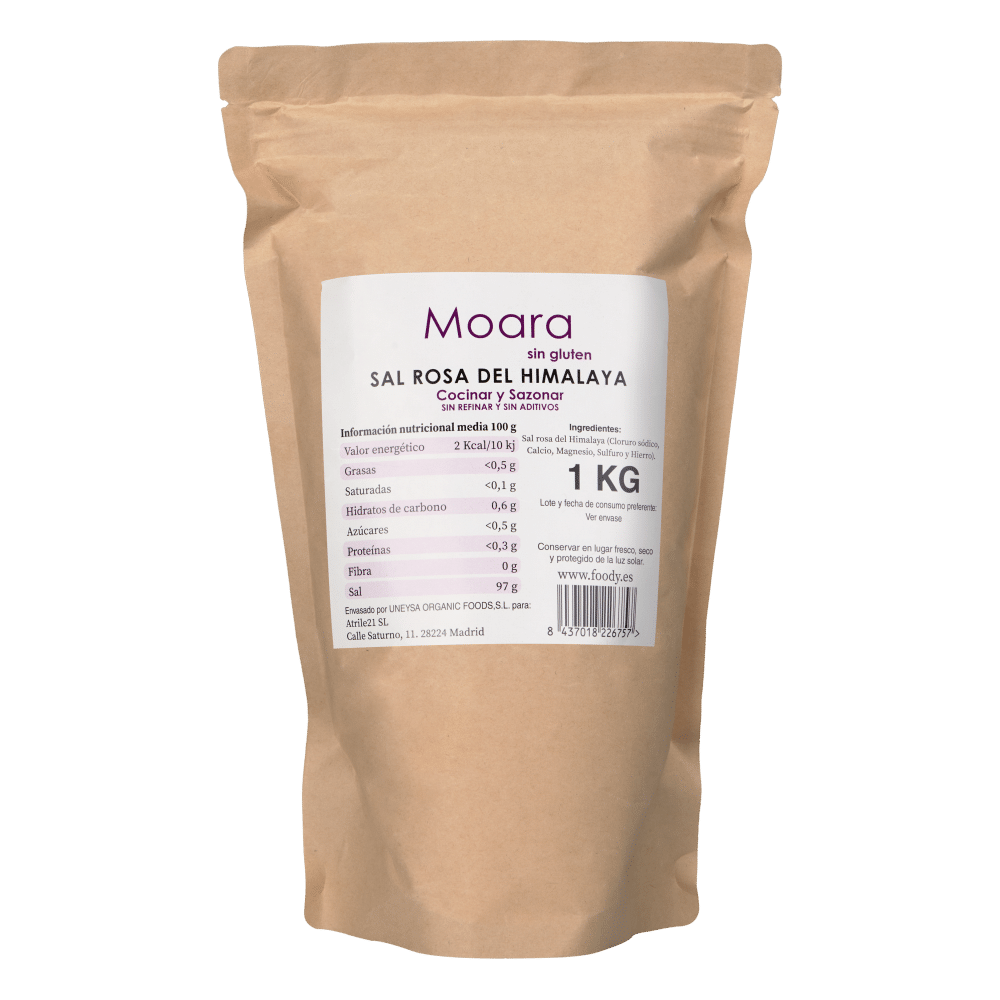 Sal Rosa del Himalaya Fina - sin gluten - MOARA 1kg