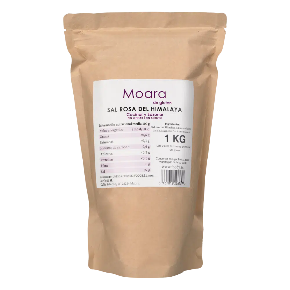 Sal Rosa del Himalaya Fina - sin gluten - MOARA 1kg