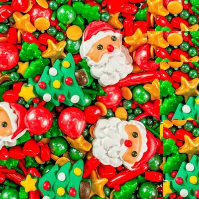 Sprinkles Papa Noel y Arbol  AZUCREN 90gr