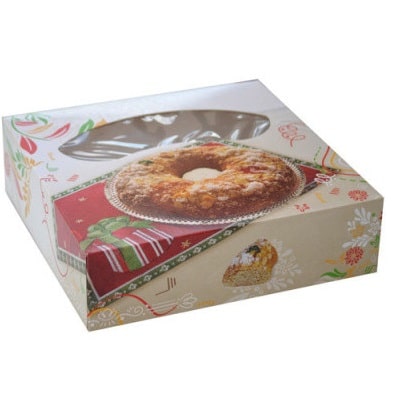 Caja para Roscón de Reyes 28 x 28 x 8 cm