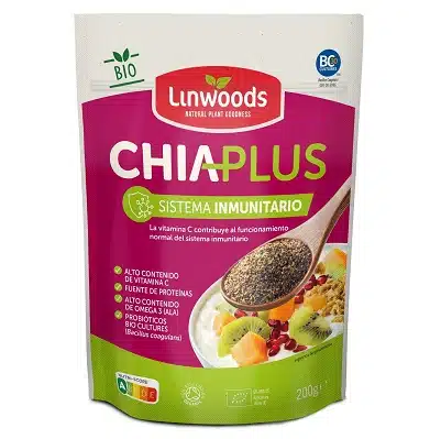 Chia Plus sistema inmunitario - sin gluten - LINWOODS 200g