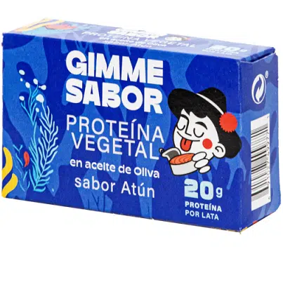 Proteina sabor atún vegetal en aceite de oliva  - sin gluten -  GIMME SABOR 20g
