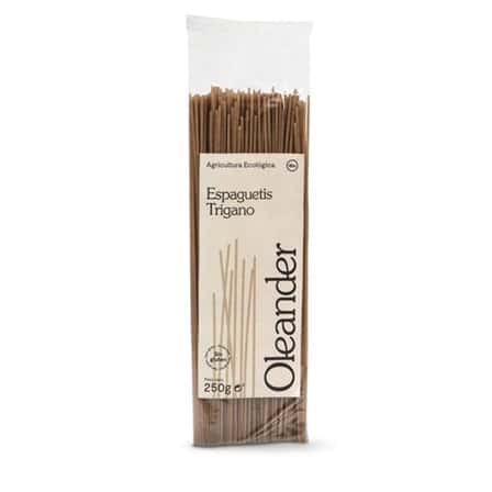 Espaguetis integrales trigano - sin gluten - OLEANDER 250g