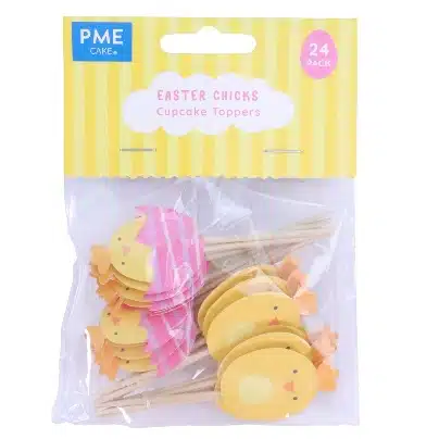 Pack de 24 toppers de Pollitos  de Pascua - Easter Chicks- PME