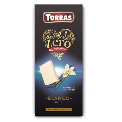 Chocolate Blanco Zero -sin azúcar - TORRAS 100g