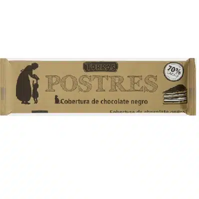 Chocolate Cobertura Negro 70% - sin gluten - TORRAS 300g