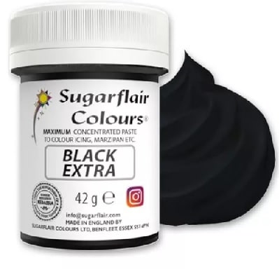 Colorante en pasta negro intenso - sin gluten - SUGARFLAIR COLOURS 42g