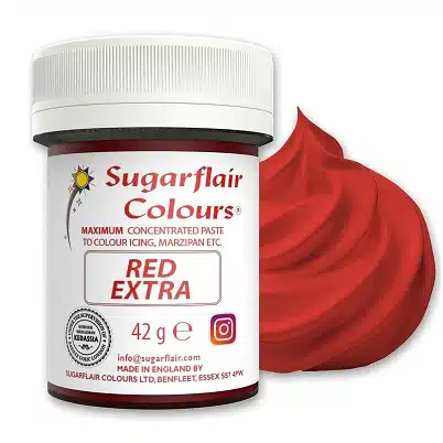 Colorante en pasta rojo intenso - sin gluten - SUGARFLAIR COLOURS 42g