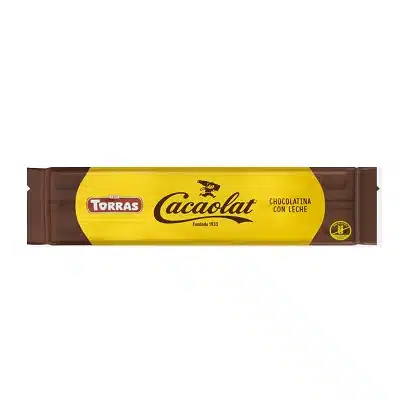 Chocolatina con leche y Cacaolat - sin gluten - TORRAS 20g