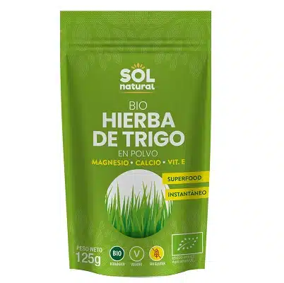 Hierba de trigo en polvo -sin gluten, bio-  SOL NATURAL 125g