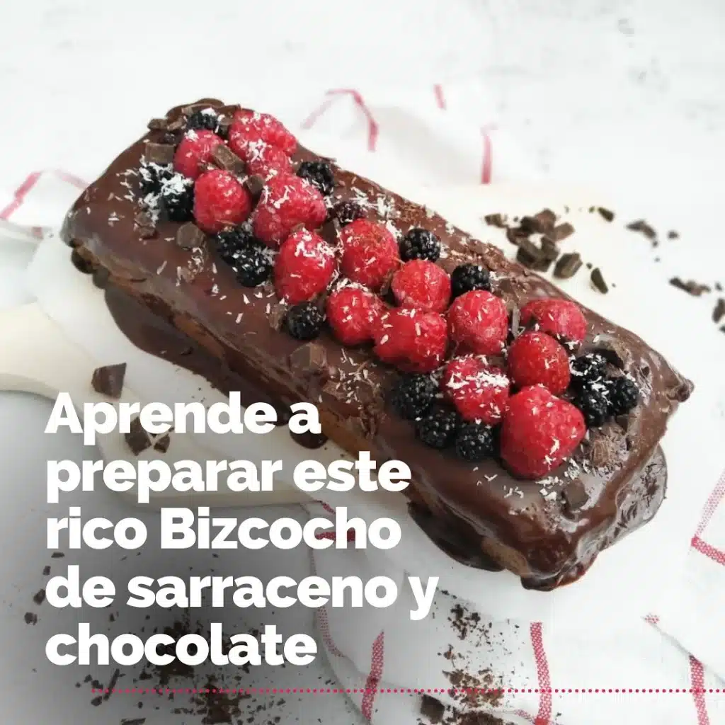 Bizcocho de Trigo Sarraceno y Chocolate: Vegano, Sin Gluten y Sin Azúcar 2 Bizcocho de Trigo Sarraceno Foody