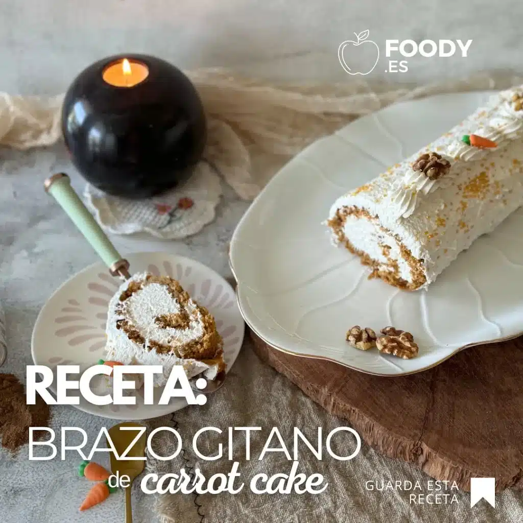 Brazo de Gitano Carrot Cake: El Postre Perfecto para Sorprender 3 Brazo de Gitano Carrot Cake Foody
