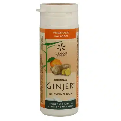 Chicles Ginjer Naranja con Xylitol y Stevia – sin azúcar – LEMON FARMA – 30g