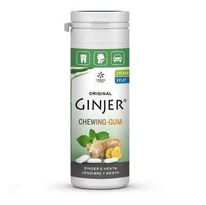 Chicles Ginjer Menta con Xylitol y Stevia - sin azúcar - LEMON FARMA - 30g