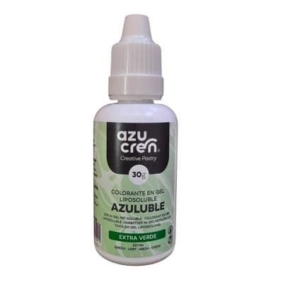 Colorante liposoluble en gel extra verde - sin gluten - AZUCREN 30g
