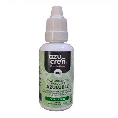 Colorante liposoluble en gel extra verde - sin gluten - AZUCREN 30g