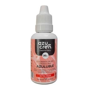 Colorante liposoluble en gel extra rojo - sin gluten - AZUCREN 30g