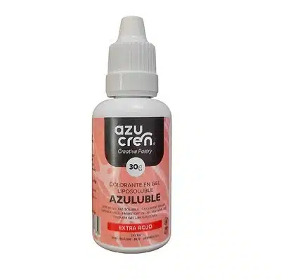 Colorante liposoluble en gel extra rojo - sin gluten - AZUCREN 30g