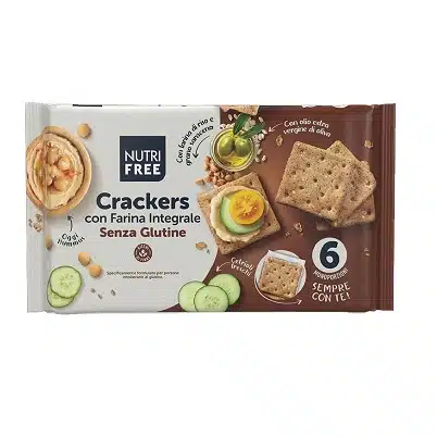 Crackers salados de trigo sarraceno integral - sin gluten - NUTRIFREE 200gr