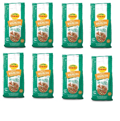 PACK ahorro Harina Multiusos - sin gluten - NATUR DACSA 8 unidades de 1kg