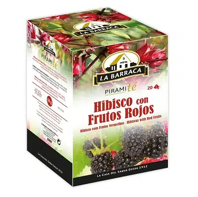 Infusión PiramiTé  Hibisco con Frutos Rojos - sin gluten - LA BARRACA 50g