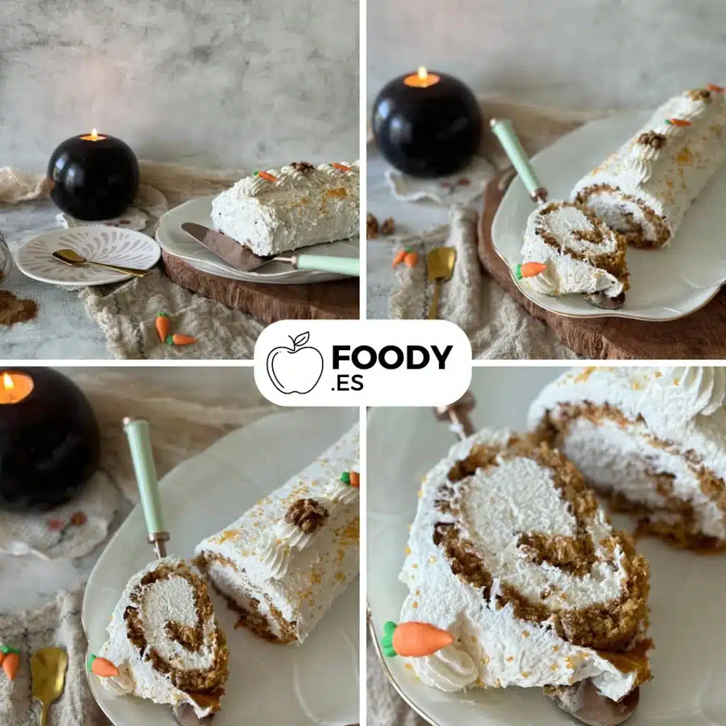 Brazo de Gitano Carrot Cake: El Postre Perfecto para Sorprender 2 Postre Brazo de Gitano Carrot Cake Foody