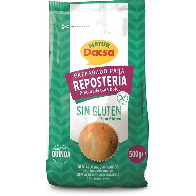 Preparado Repostería con Quinoa Integral - sin gluten- NATUR DACSA 500g