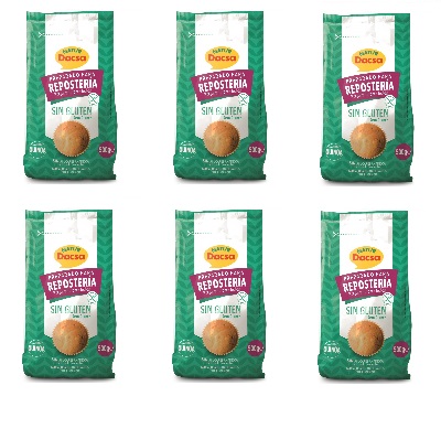 PACK ahorro Preparado Repostería con Quinoa Integral - sin gluten- NATUR DACSA 6 unidades de 500g