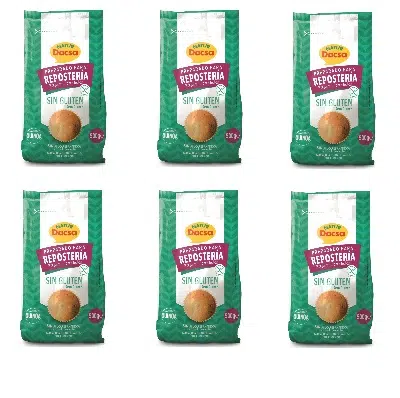 PACK ahorro Preparado Repostería con Quinoa Integral - sin gluten- NATUR DACSA 6 unidades de 500g