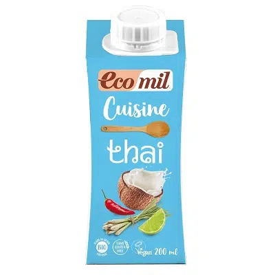 Crema para cocinar de coco thai bio - sin gluten - ECOMIL 200ml