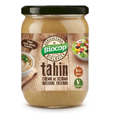 Tahin integral tostado ecológico sin sal - sin gluten - BIOCOP 500g