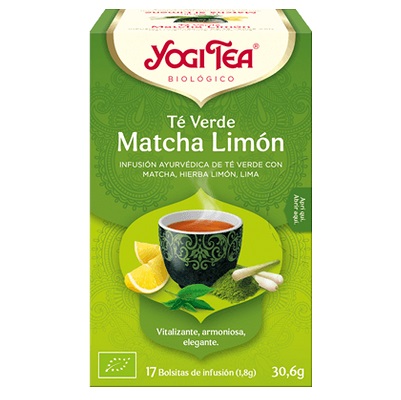 Infusión de té verde Matcha Limón ecológica - sin gluten - YOGITEA