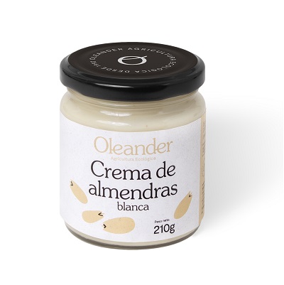 Crema de almendra blanca bio - sin gluten, vegana  - OLEANDER 210g