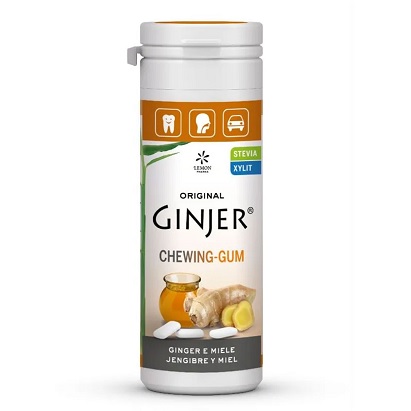 Chicles Ginjer Miel con Xylitol y Stevia - sin azúcar - LEMON FARMA - 30g