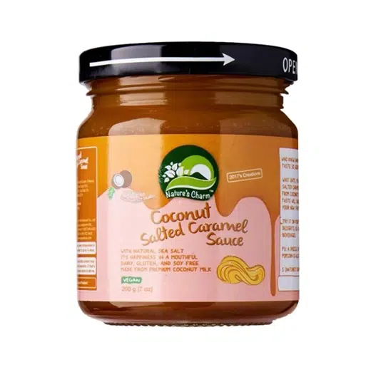 Salsa Coco y Caramelo Salado  – Vegana- NATURE’s CHARM 200g