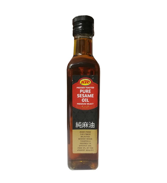 Aceite de sesamo tostado - sin gluten - KTC 250ml