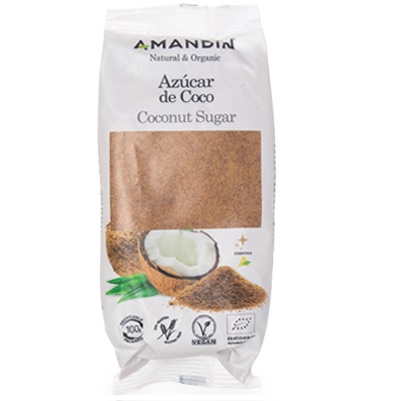 Azúcar de Coco ecológico - sin gluten - AMANDIN 500g