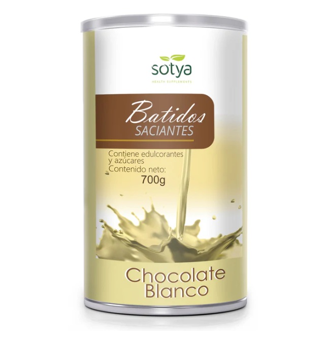 Batido saciante sabor chocolate blanco - sin gluten - SOTYA 700G