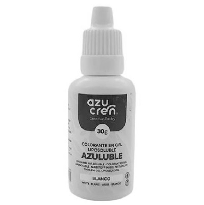 Colorante liposoluble en gel Blanco- sin gluten - AZUCREN 30g