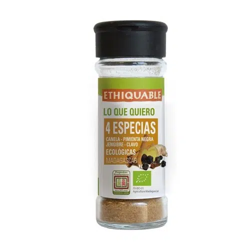 Mezcla 4 Especias Bio - sin gluten -  ETHIQUABLE 40g