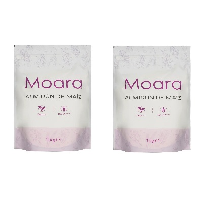 PACK AHORRO 2 Almidón de maiz 1kg  -sin gluten- MOARA 2 Kg