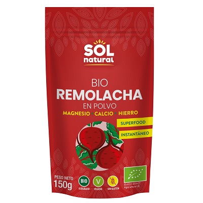 Remolacha Roja en polvo - sin gluten - SOL NATURAL 150g
