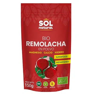 Remolacha Roja en polvo - sin gluten - SOL NATURAL 150g