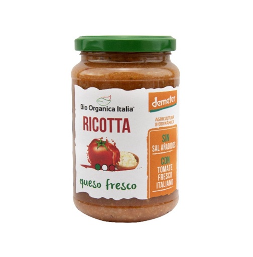 Salsa de Tomate con Ricotta Bio - sin gluten - BIO ORGANICA ITALIA 350 g