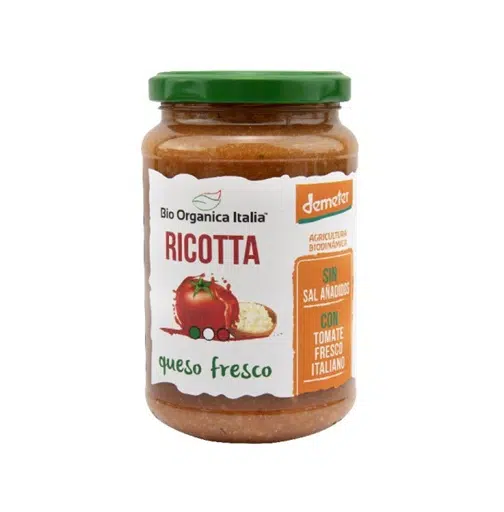 Salsa de Tomate con Ricotta Bio - sin gluten - BIO ORGANICA ITALIA 350 g