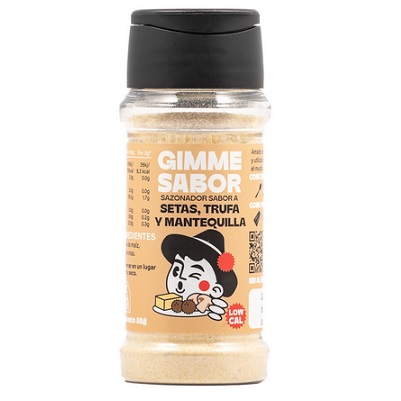 Sazonador vegano sabor setas, trufa y mantequilla – sin gluten – GIMME SABOR 55g