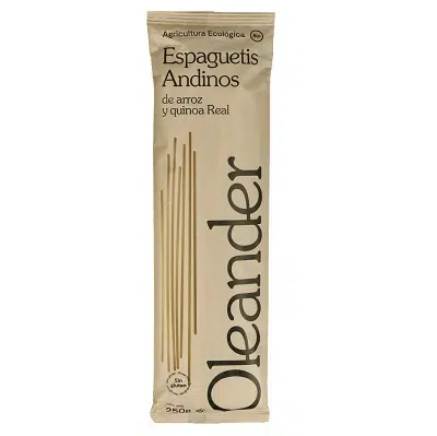 Espaguetis Andinos de arroz y quinoa Real - sin gluten - OLEANDER 250g