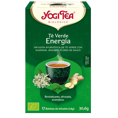 Infusión de té verde Energia - sin gluten - YOGITEA